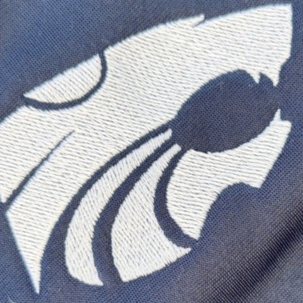 Nike Kansas State Wildcats Full Zip Track Jacket Navy Blue Mens Logo Size XL - Picture 5 of 6
